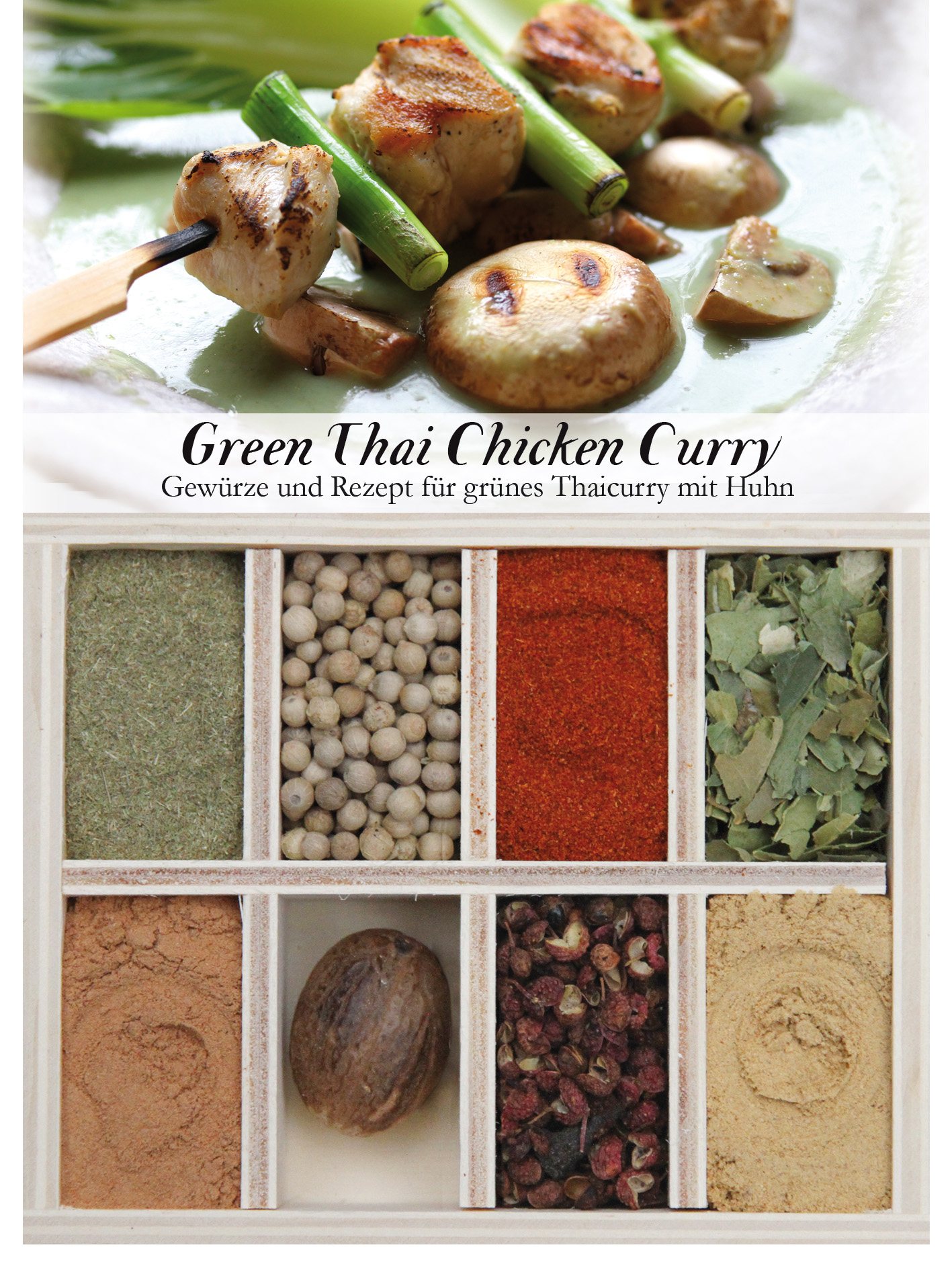 Green Thai Curry-Gewürzkasten