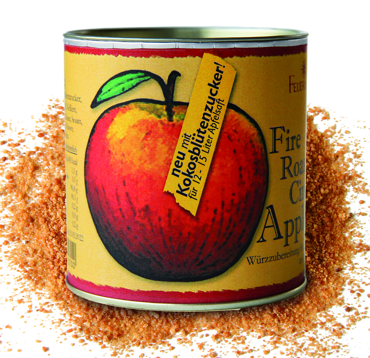 12  Stück: Das neue Bio-Fire Roasted Cinnamon Apple Spice - Apfelsaftgewürz   