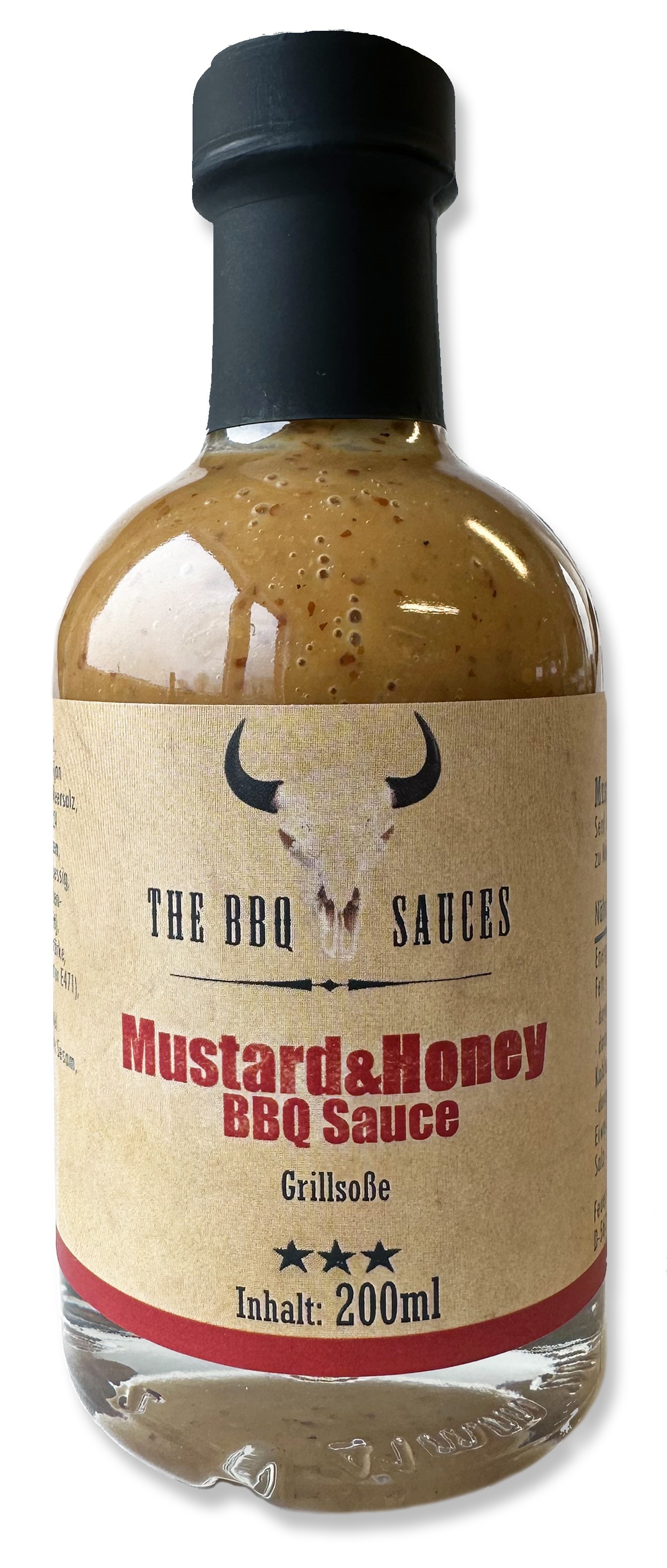  Mustard & Honey BBQ Sauce 200ml , in der neuen Flasche 
