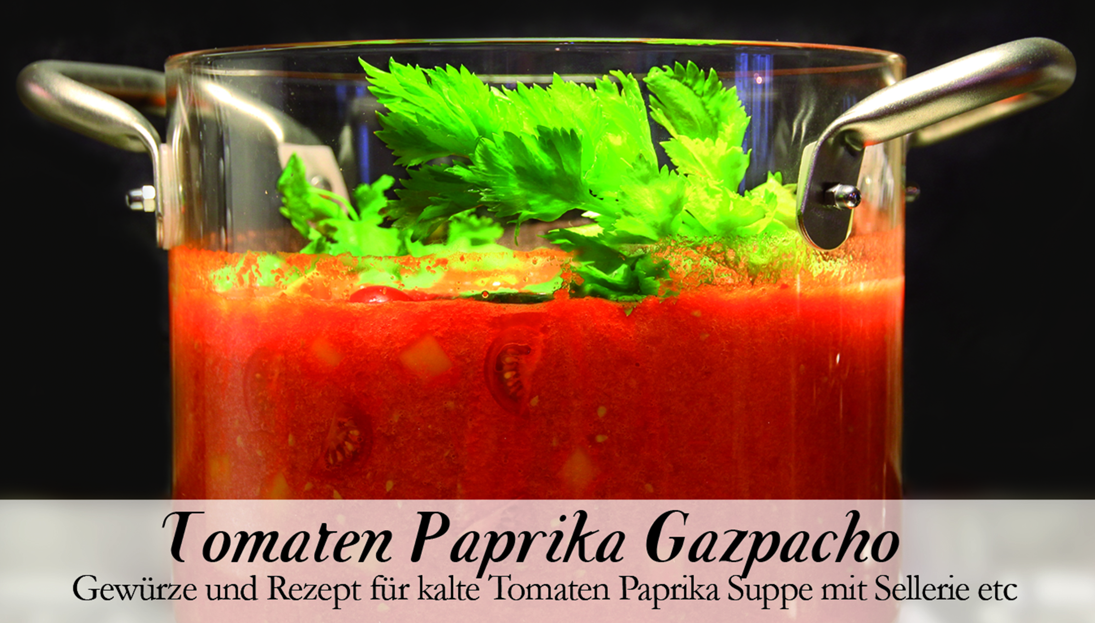 Tomaten Paprika Gazpacho-Gewürzkasten