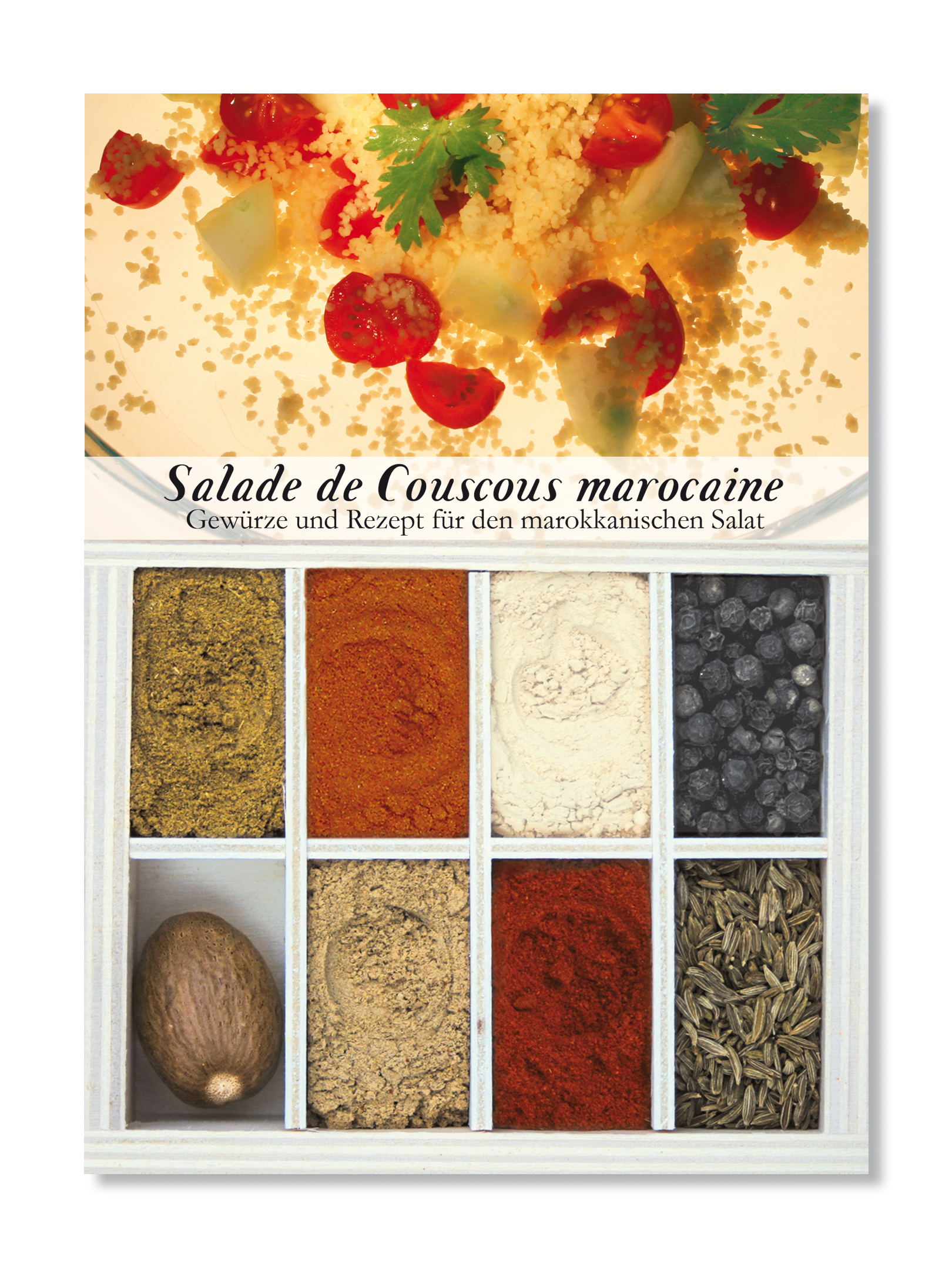 Salade de Couscous marocaine-Gewürzkasten