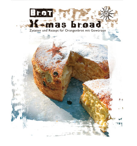 X-mas Bread - Backmischung für Orangebrot mit Gewürzen