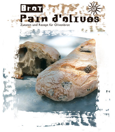 Pain d'Olives - Backmischung für französisches Olivenbrot